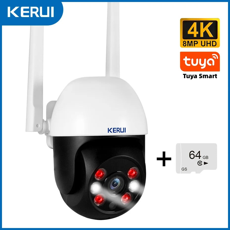 4K PTZ WiFi Security Camera Outdoor Smart CCTV