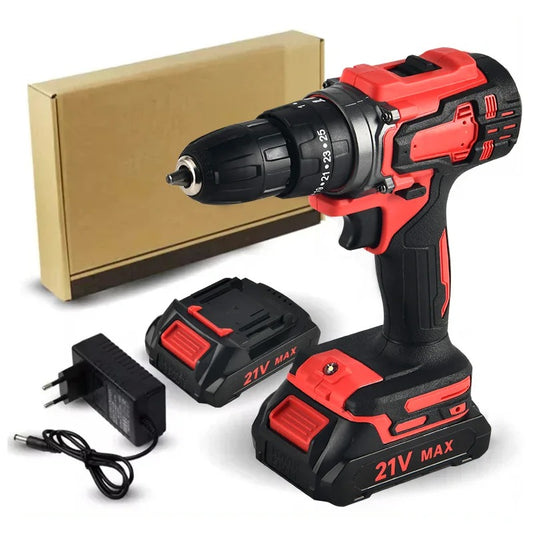 21V Electric Drill 2-Speed Adjustable Torque