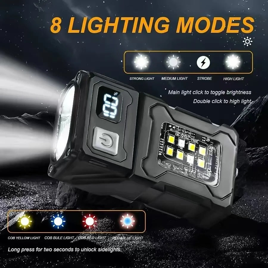 Powerful Rechargeable Searchlight Flashlight