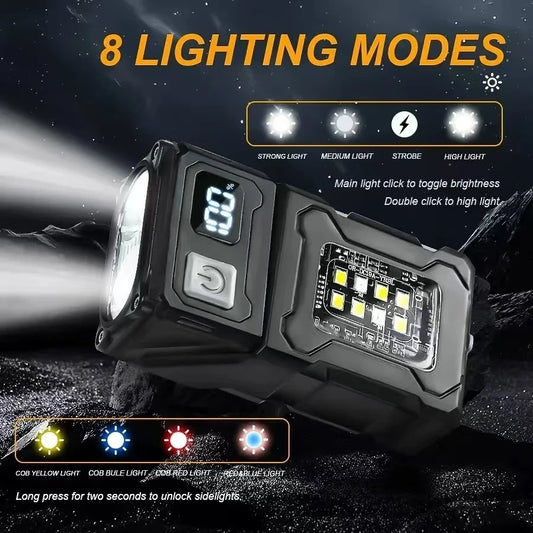 Powerful Rechargeable Searchlight Flashlight