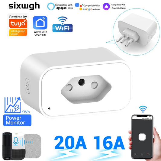 Tuya WiFi Smart Socket with Remote Control