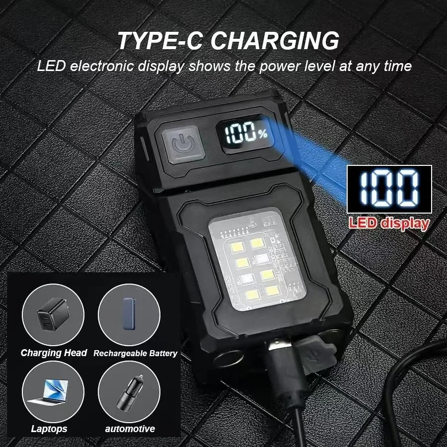 Powerful Rechargeable Searchlight Flashlight