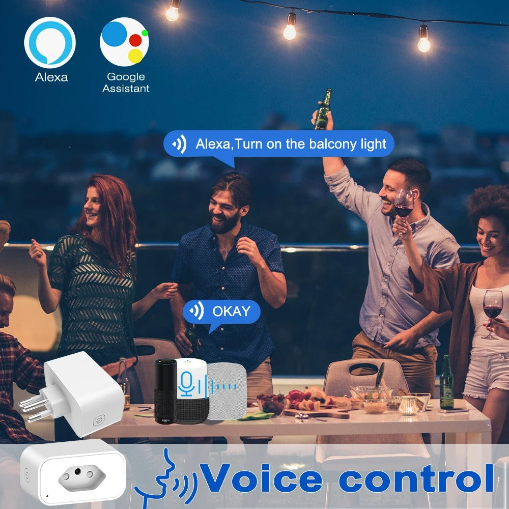 Tuya WiFi Smart Socket with Remote Control