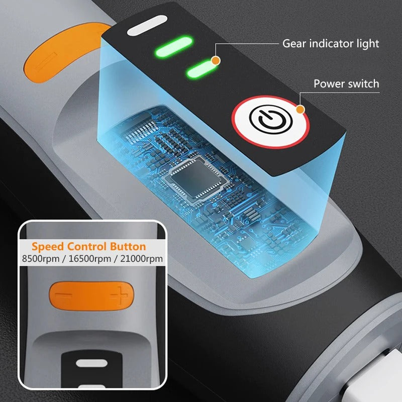 Cordless Mini Drill Engraving Pen 3-Speed USB Tool with 24PCS Kit