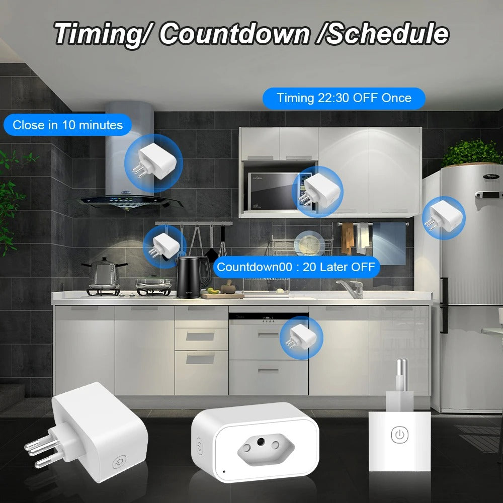 Tuya WiFi Smart Socket with Remote Control