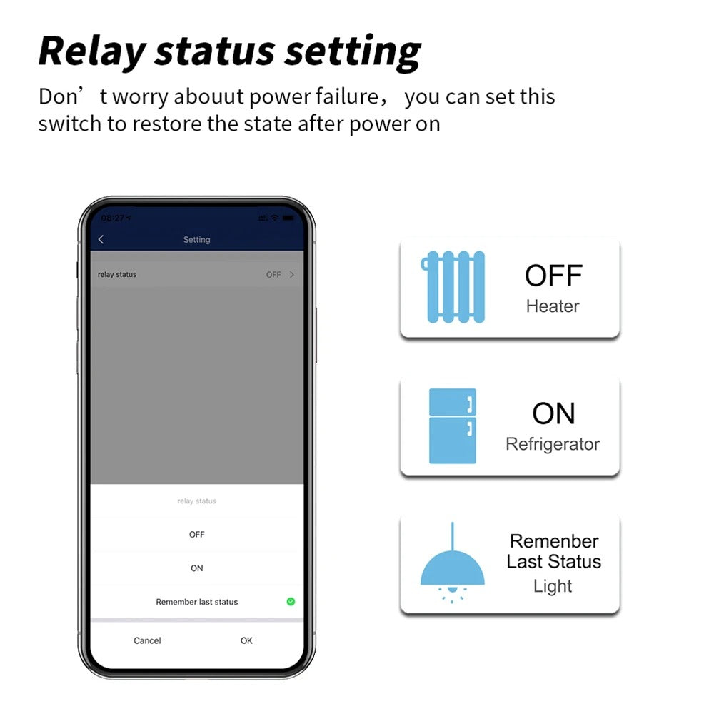 Tuya WiFi Smart Socket with Remote Control
